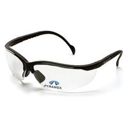 Venture II Safety Glasses, Bifocal Reader, 1.0, Clear/Black Frame