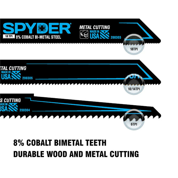 Spyder Multi-Material Jig Saw Blade Kits and Set (Copy)