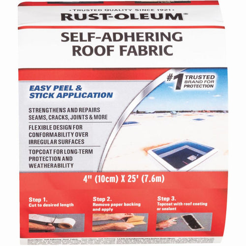 Rust-Oleum 4 In. x 25 Ft. Self-Adhering Roof Fabric