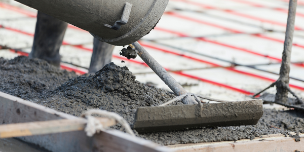 Pouring concrete