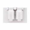 Eaton Cooper Wiring Non-metallic Duplex Receptacle Cover, White Horizontal