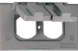 Teddico One Gang Horizontal Cover for a Duplex Receptacle or Switch