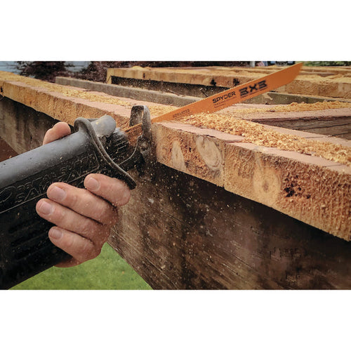 Spyder 6 Wood/Metal Cutting 10/14/18 TPI Double-Edged Bi-Metal Reciprocating Saw Blade 3X3®
