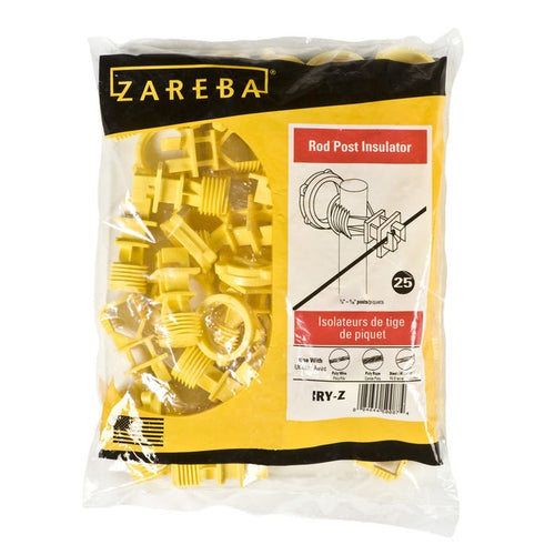 Zareba® Yellow Rod Post Insulator 1/2