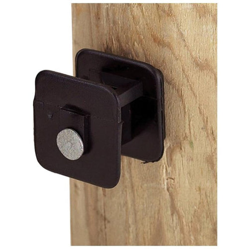 BLACK WIDOW INSULATOR FOR WOOD POST (25 PACK, BLACK)