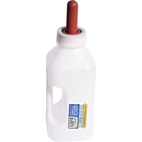 TUFF STUFF SCREW ON NIPPLE BOTTLE WITH HANDLE (2 QUART, WHITE)