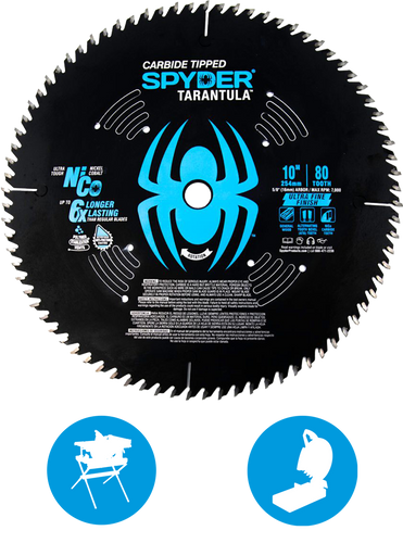 SM Products 10-IN 80T Ultra Fine Finish Saw Blade