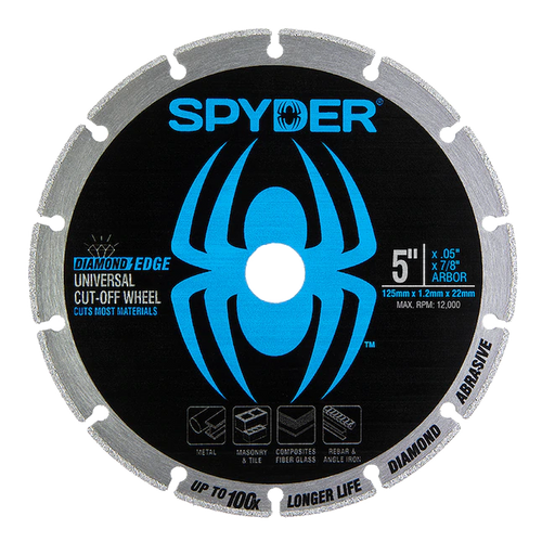 Spyder 5-IN Diamond Bite™ Universal Cut-Off Wheel