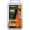 Power Pro One Interior Screws, Flat Head, Zinc-Plated, #6 x 3/4-In., 45-Pk.