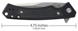 Case Black Anodized Aluminum G-10 Marilla® with S35VN Blade