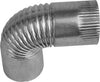 Gray Metal 4-30-302C Galvanized Corrugated Elbow, 4 30Ga