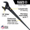 Klein Adjustable Spud Wrench Tether Hole