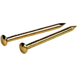 Escutcheon Pins, Brass-Plated, 1/2-In. x 18, 1.5-oz.