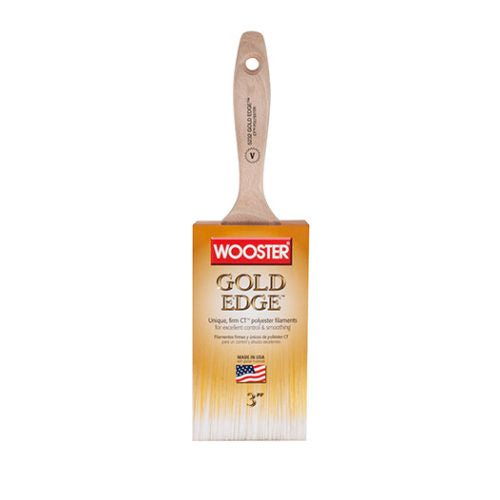 Wooster Brush Gold Edge Polyester Flat Brush 2-1/2 x 2-15/16