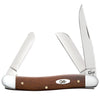 Case Smooth Chestnut Bone Medium Stockman