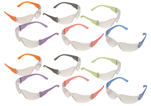 Pyramex S4110MP Intruder Muti-Color Glasses Polycarbonate Clear Lens 12 Pair