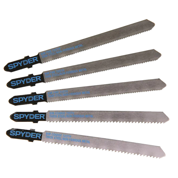 Spyder Metal Cutting 5pc Jig Saw Kit