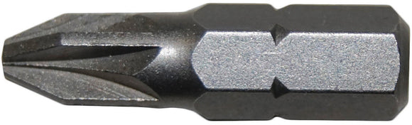 Century Drill And Tool Pozi Bit #2 1″ Insert S2 Steel Screwdriver Bit