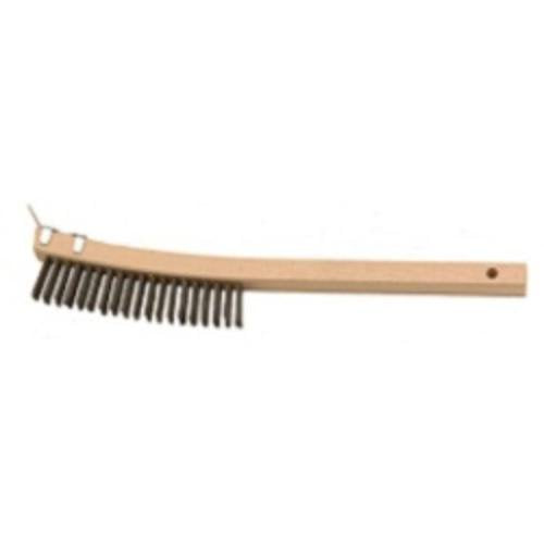 Laitner Brush Company 14 Heavy-Duty Wire Scratch Brush With Metal Scraper