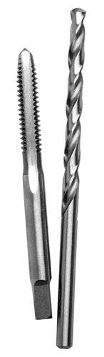 Century Drill And Tool Carbon Steel Plug Tap 6-32 And #36 Wire Gauge Drill Bit Combo Pack