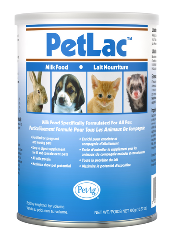 PetAg Petlac Milk Powder - Food Source for Orphaned Animals - Similar to Mother 300 gm