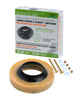 Black Swan's Jumbo Flange & Gasket with Urethane and Brass Bolt Kit 1/4 x 3-1/2