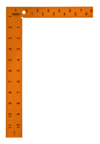 Johnson Level 8 x 12 Easy-Read™ Steel Carpenter Square