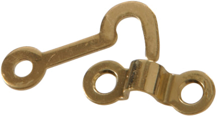 SOLID BRASS DEC HOOK STAPLE