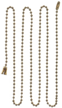 3  BEAD CHAIN BRASS