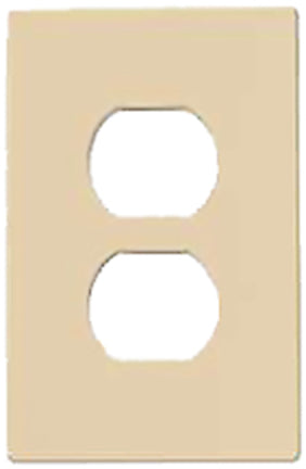 WALLPLATE DUPLEX HIDDEN SCREW V