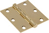 3  BRASS PLATED SQ HINGE