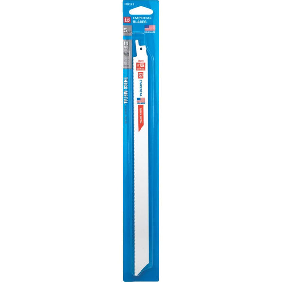 Imperial Blades 12 In. 14 TPI Thick Metal Reciprocating Saw Blade (5-Pack)