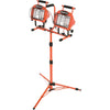 Designers Edge Power Light 19,200 Lm. Halogen Twin Head Tripod Stand-Up Work Light