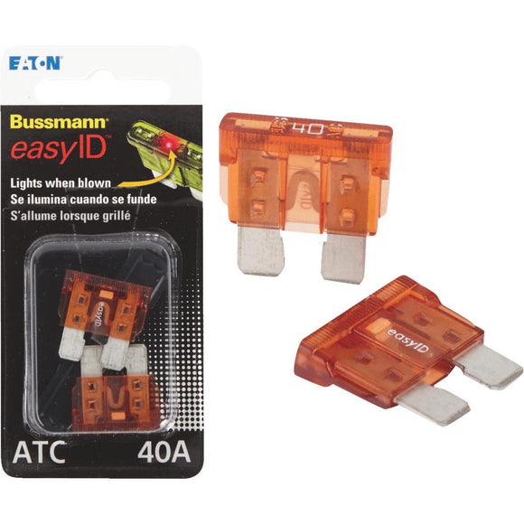 Bussmann 40-Amp 32-Volt ATC Blade easyID Automotive Fuse (2-Pack)