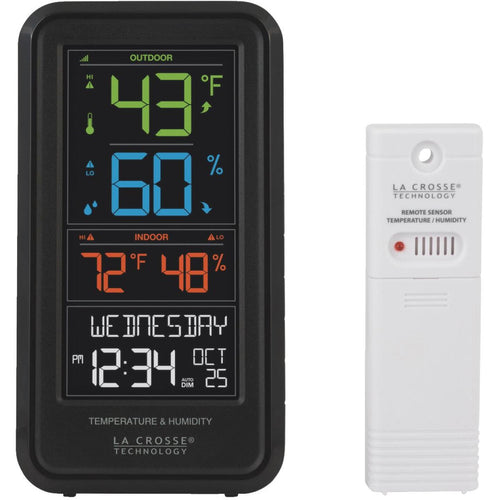 La Crosse Technology Wireless Color Personal Temperature & Humidity Weather Station