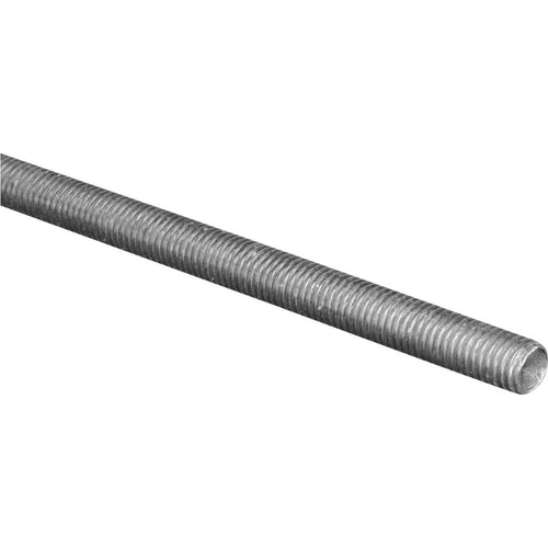 HILLMAN Steelworks 7/16 In. x 1 Ft. Steel Threaded Rod