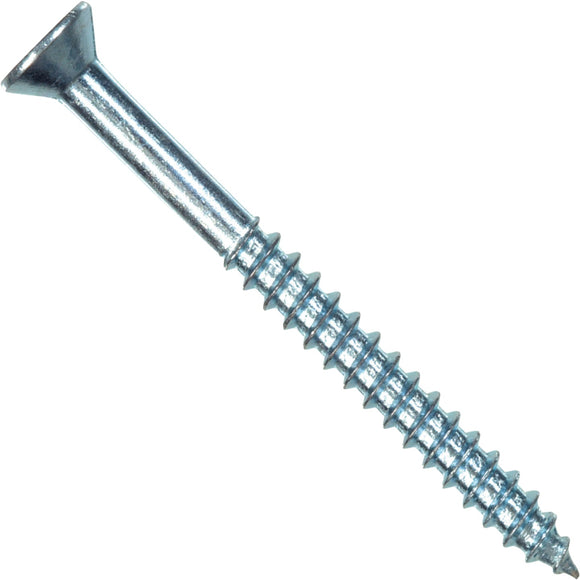 Hillman #8 x 5/8 In. Flat Head Phillips Zinc Wood Screw (100 Ct.)