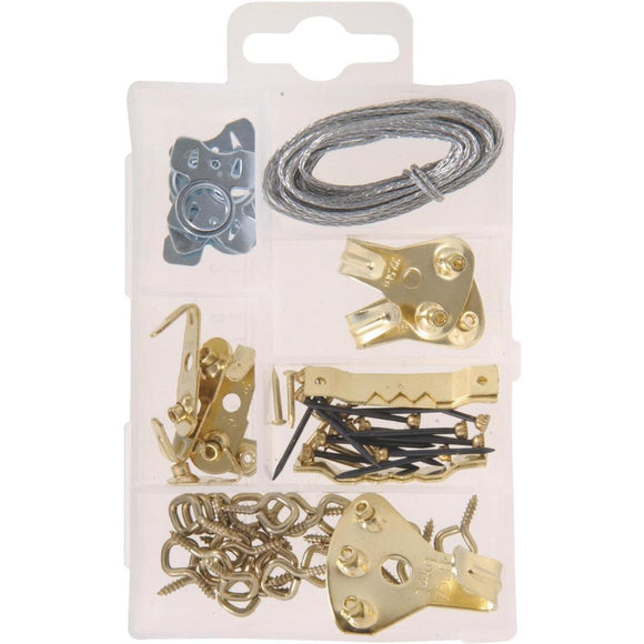 Hillman The Fastener Center Steel Heavy-duty Picture Hanger Fastener Assortment Kit (60 Pcs.)