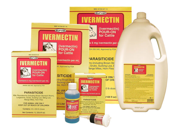 Durvet Ivermectin Pour-On (1 liter - Ivermectin / Noromectin)