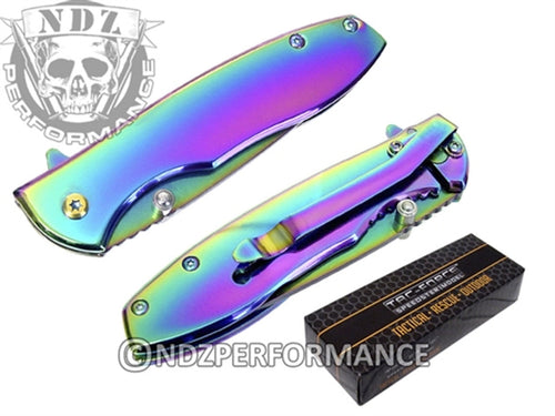 Tac-Force Tf-573 2.5 Spring Assisted Pocket Knife Rainbow