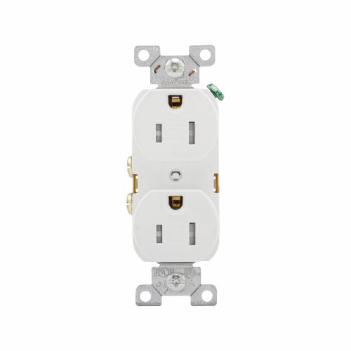 Eaton Cooper Wiring Commercial Specification Grade Duplex Receptacle 15A, 125V White