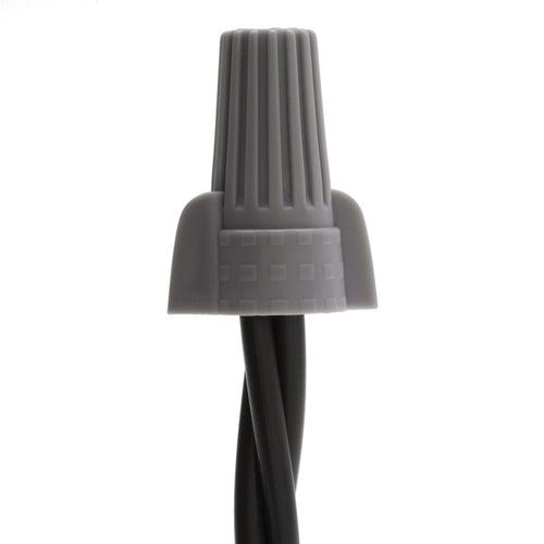 NSI Industries WWC-G-C Easy-Twist Winged Wire Connector, Standard Type, 18-8 AWG Wire Range, 600V, Grey - 50 Count