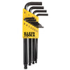 Klein L Style Ball End Hex Key Caddy Set Metric