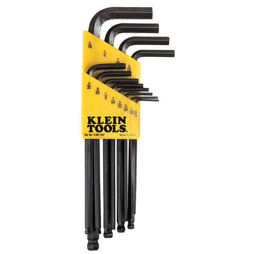 Klein L Style Ball End Hex Key Caddy Set Metric