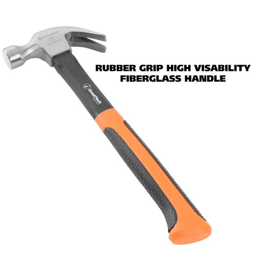 GreatNeck HG8C Fiberglass Curved Claw Hammer 8 Oz.