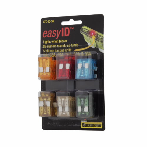 Eaton Bussmann Fuses ATC-ID-SK Easy-ID Blade Fuse Assorted 42-Piece