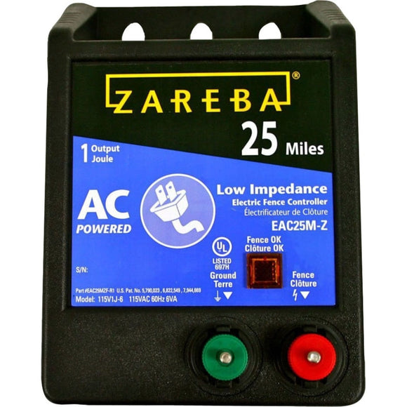 ZAREBA 25MI AC LOW IMPEDENCE ENERGIZER